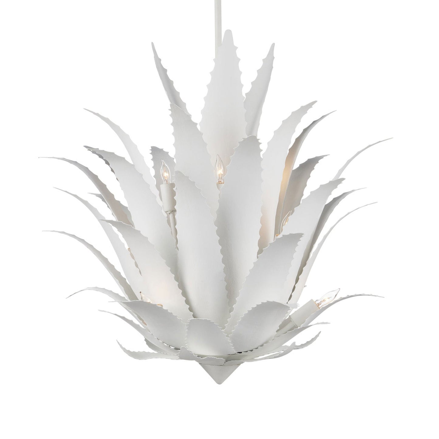 Agave Chandelier in Detail.
