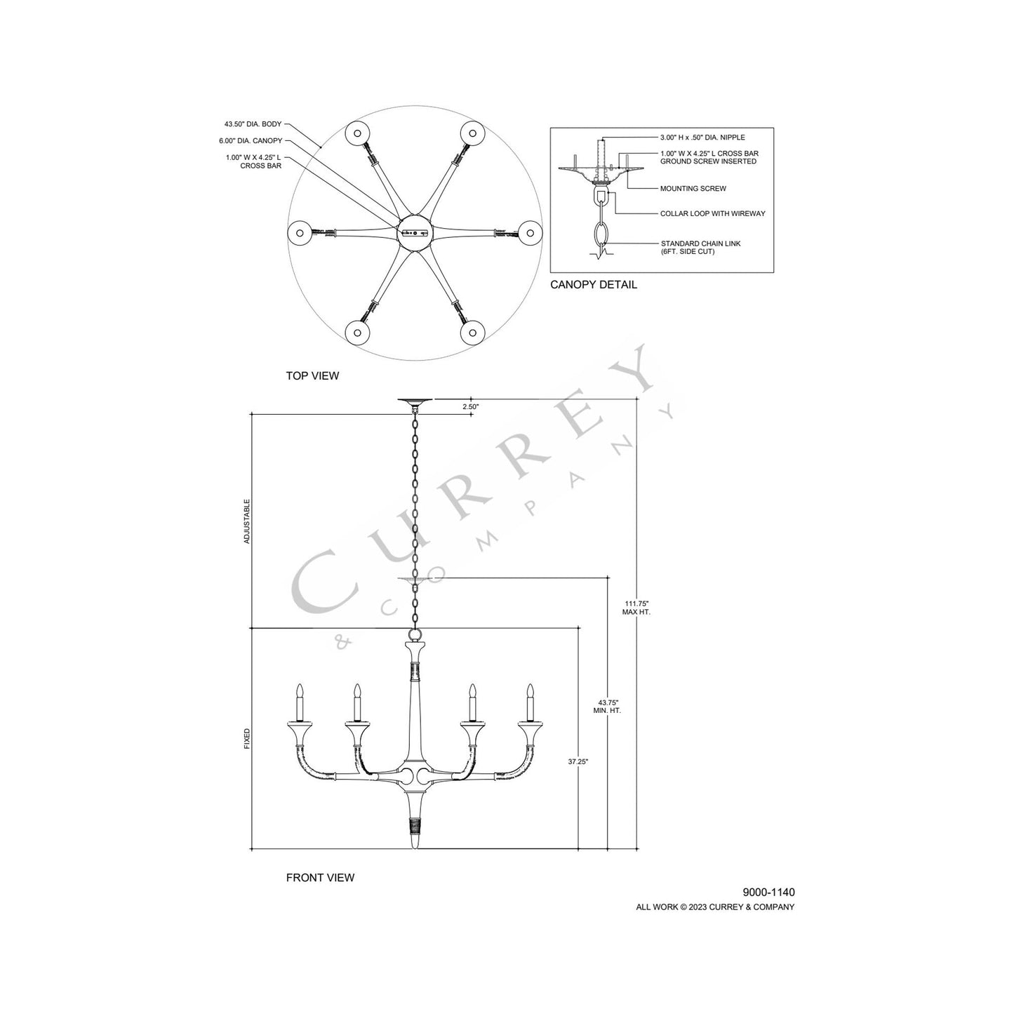 Aleister Chandelier - line drawing.