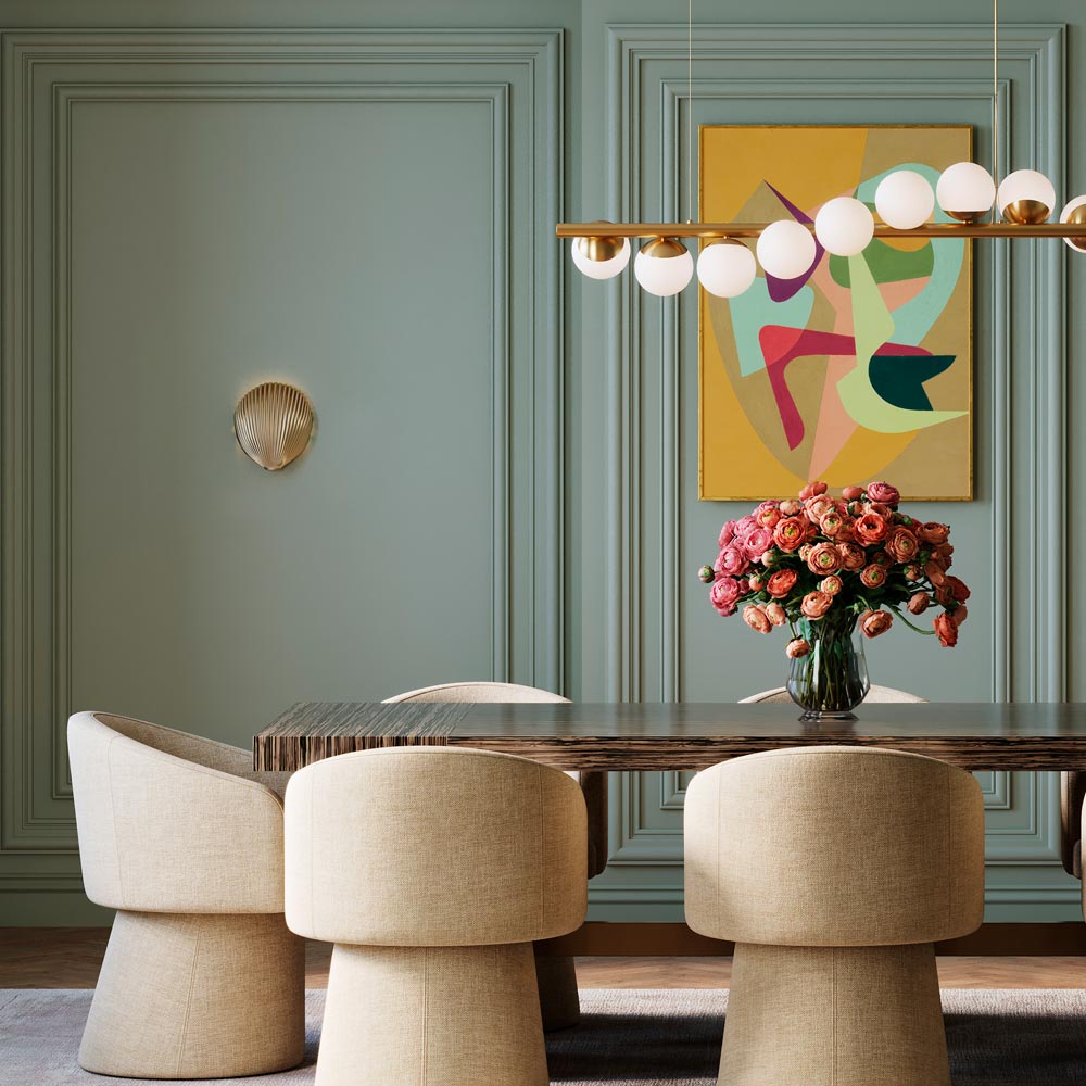 Alexine Wall Light in living room.