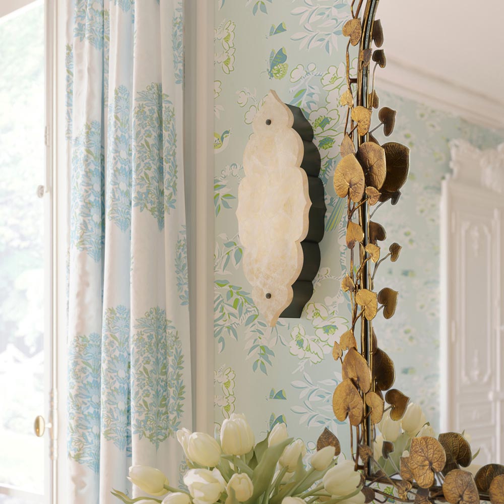 Andalusia LED Wall Light in living room.