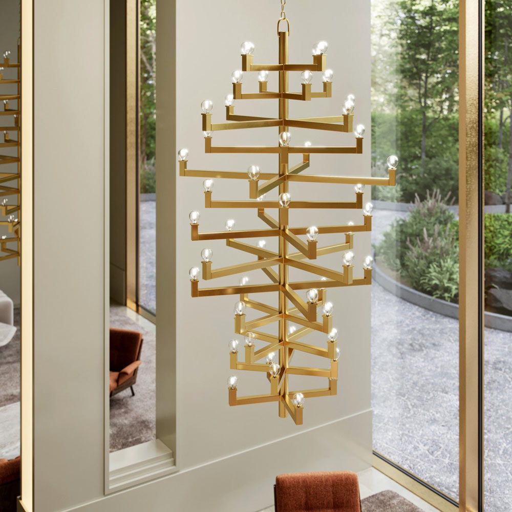 Andre Chandelier in restaurant.