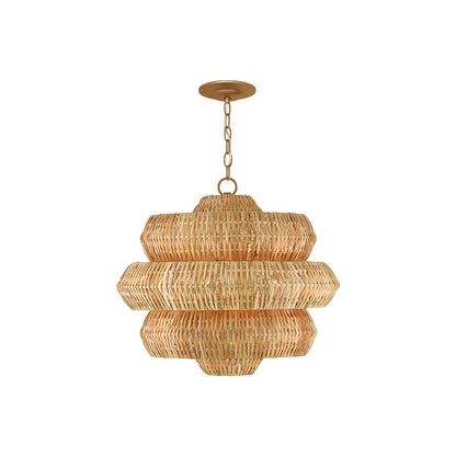 Antibes Chandelier in Natural/Khaki (Small).