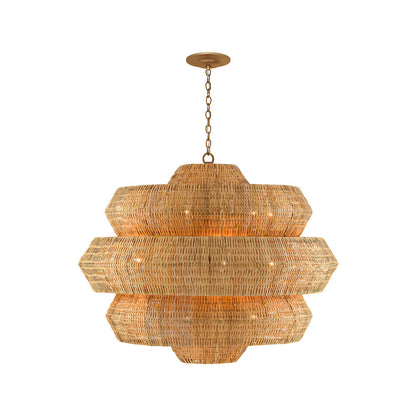 Antibes Chandelier in Natural/Khaki (Medium).