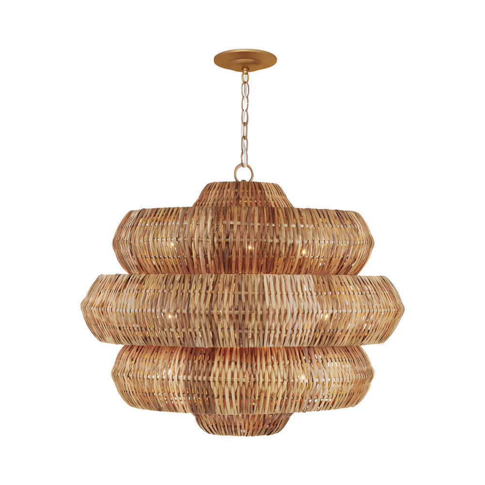 Antibes Chandelier in Natural/Khaki (Grande).