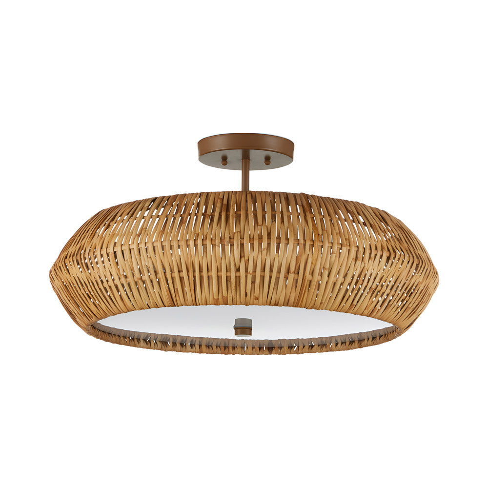 Antibes Semi Flush Mount Ceiling Light in Detail.
