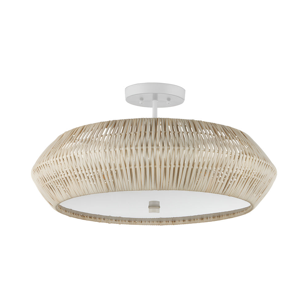 Antibes Semi Flush Mount Ceiling Light in Detail.