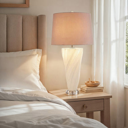 Ascension Table Lamp in bedroom.