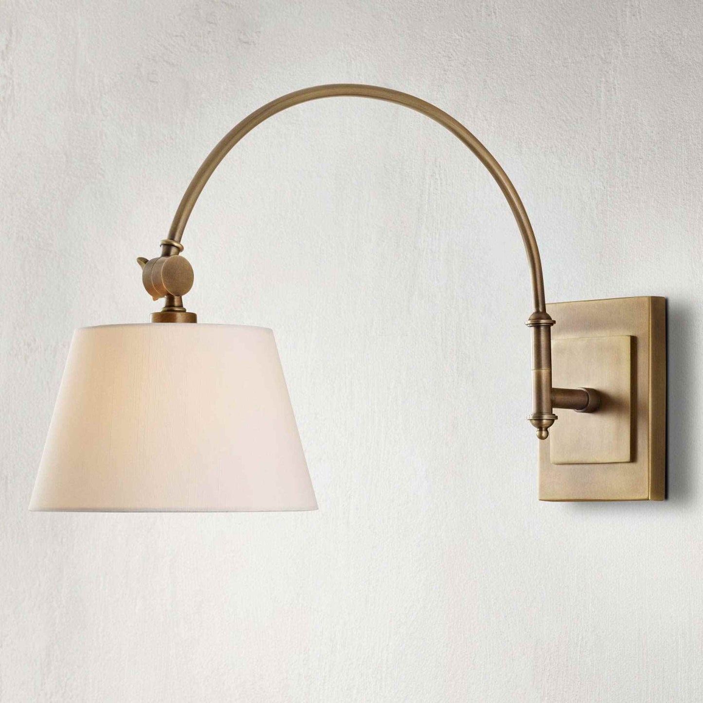 Ashby Swing Arm Wall Light in Detail.