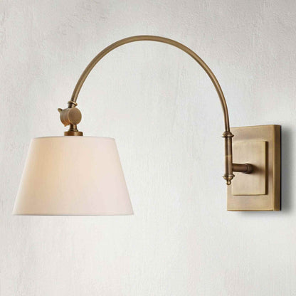 Ashby Swing Arm Wall Light in Detail.