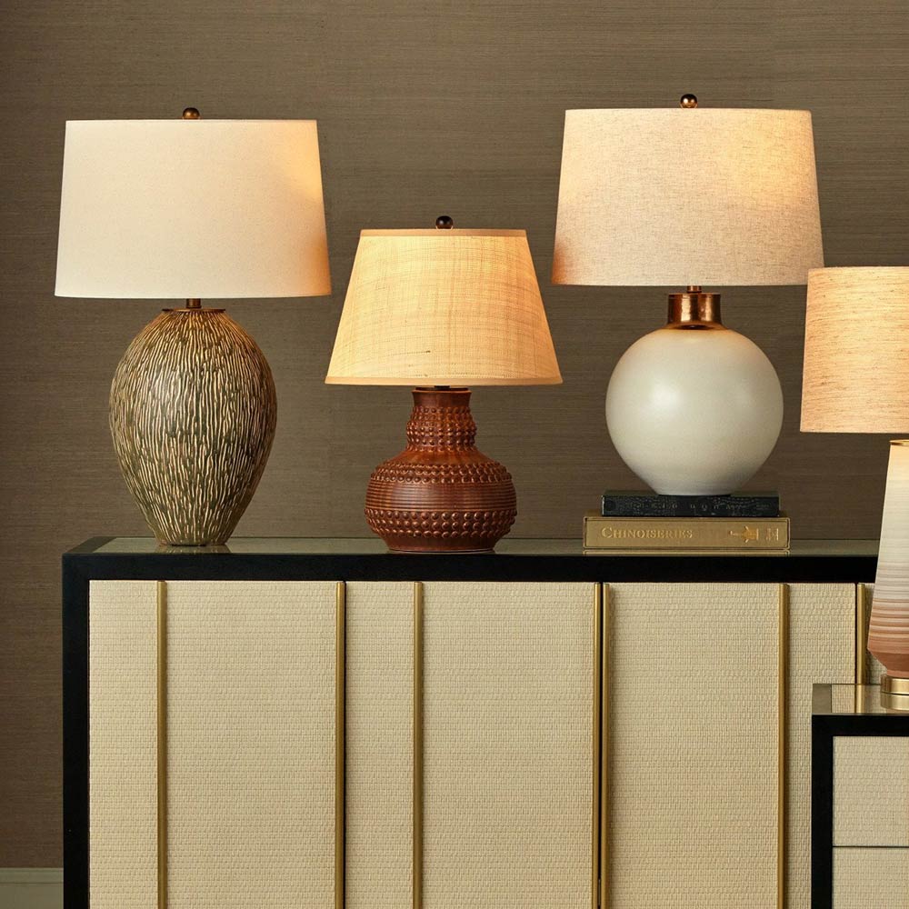 Atamo Table Lamp in living room.