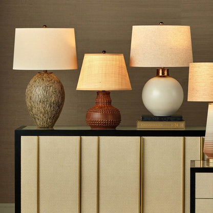 Atamo Table Lamp in living room.