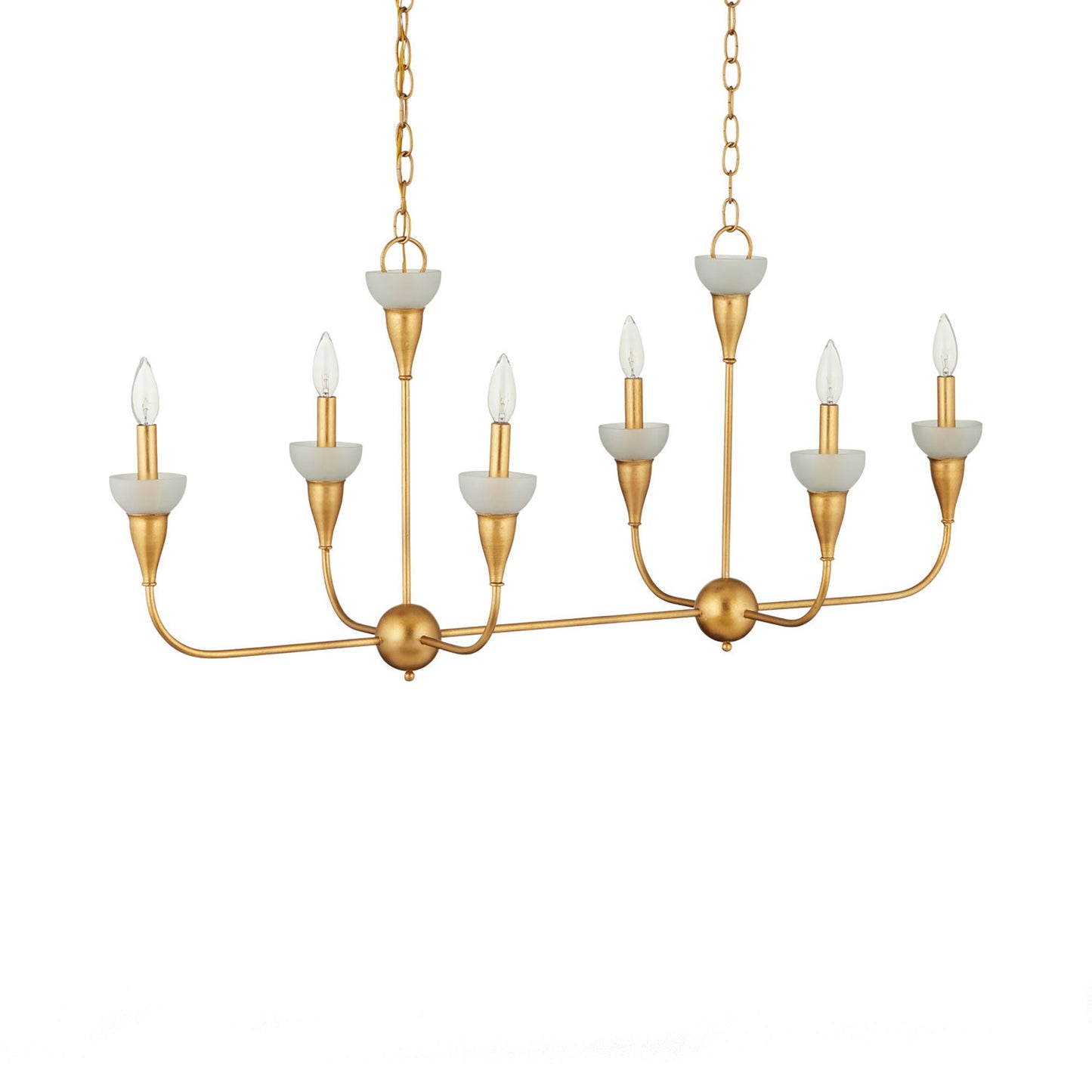 Aurelia Rectangular Chandelier in Detail.