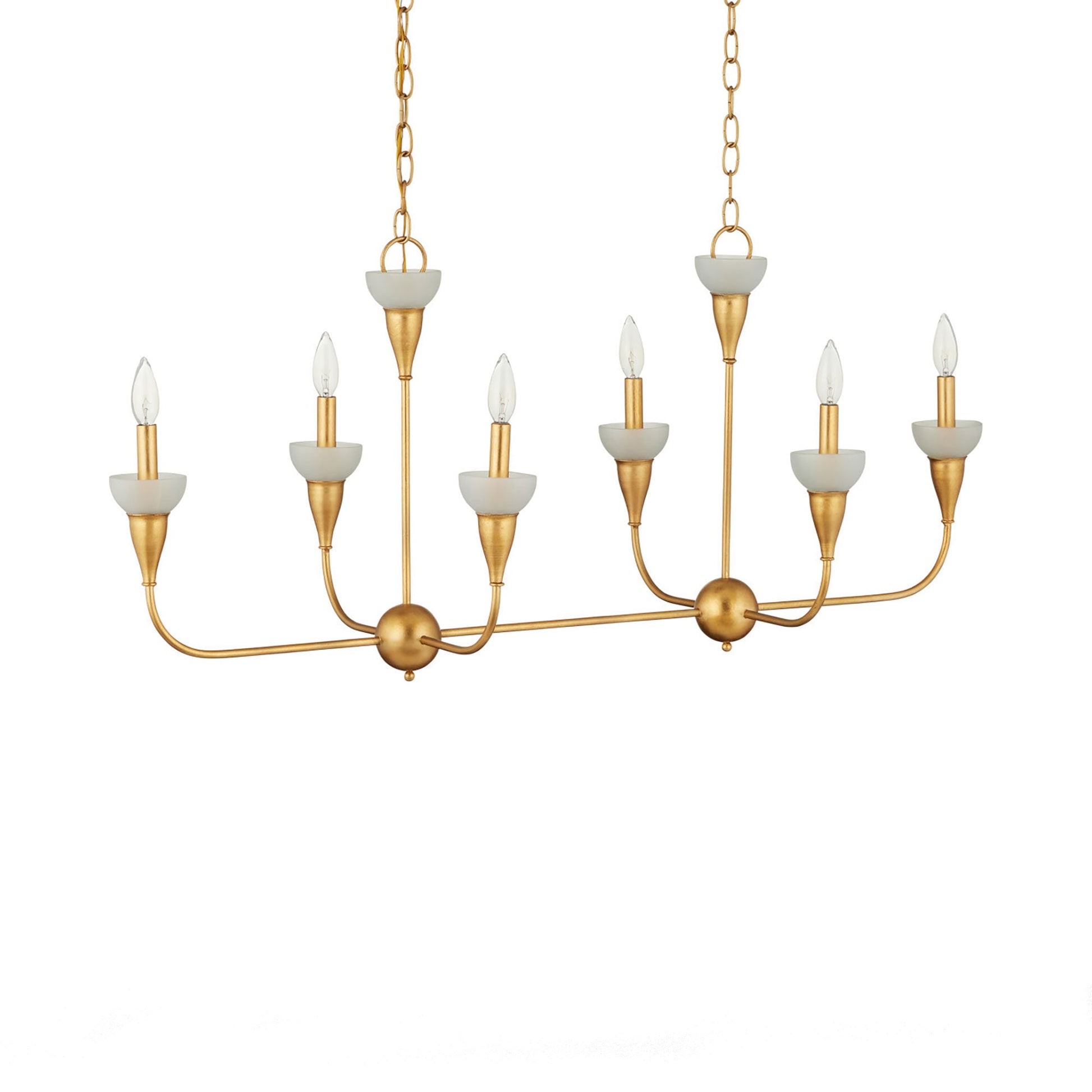 Aurelia Rectangular Chandelier in Detail.