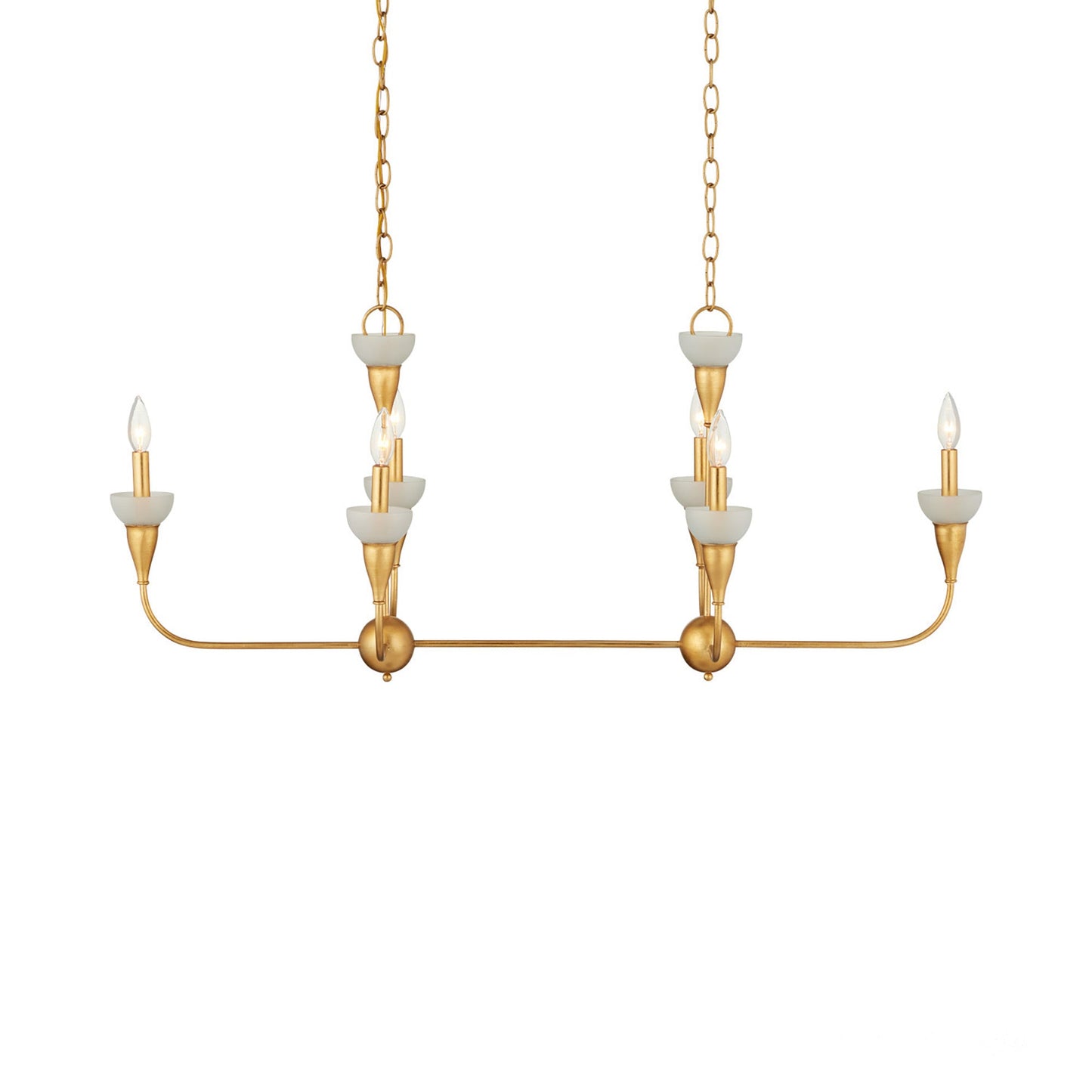 Aurelia Rectangular Chandelier in Detail.