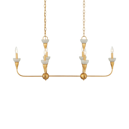 Aurelia Rectangular Chandelier in Detail.