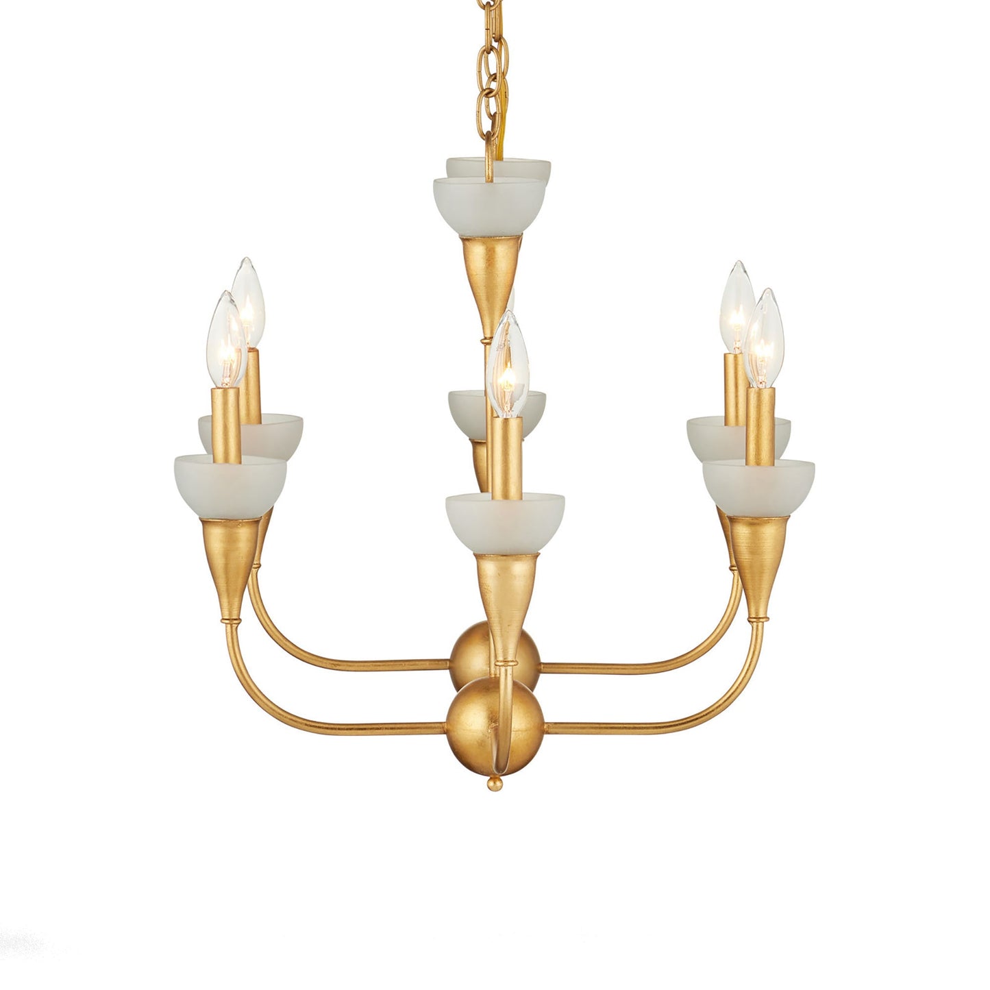 Aurelia Rectangular Chandelier in Detail.