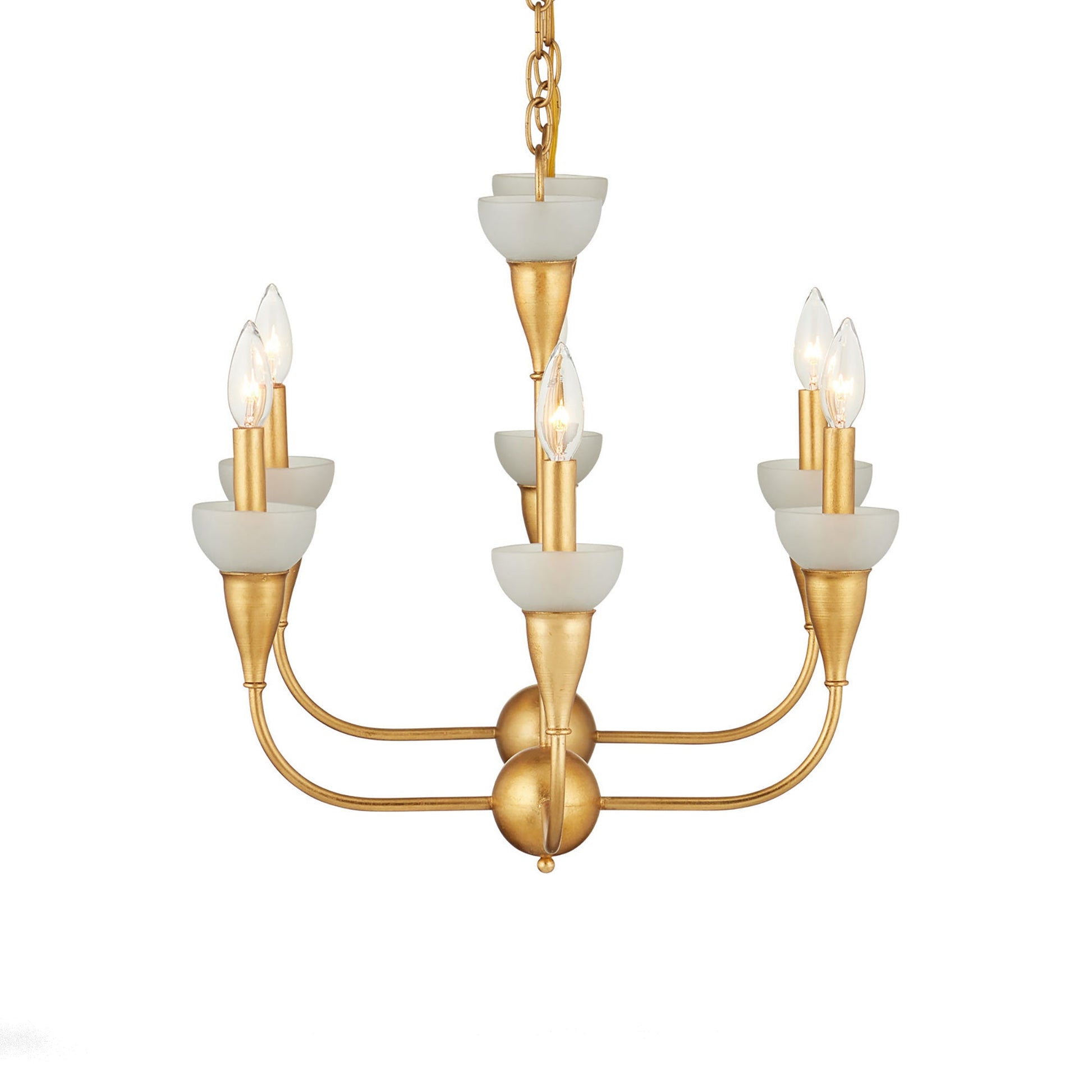 Aurelia Rectangular Chandelier in Detail.