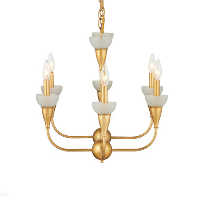 Aurelia Rectangular Chandelier in Detail.