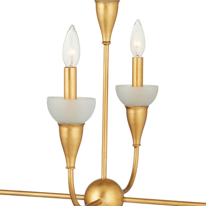 Aurelia Rectangular Chandelier in Detail.