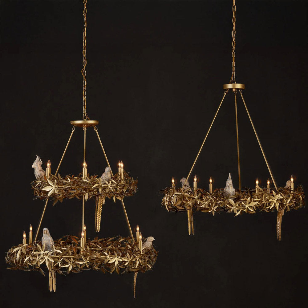Aviary Ring Chandelier in Detail.