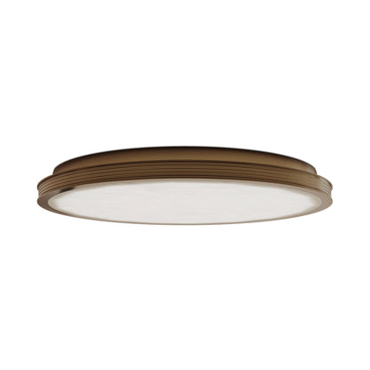 Aydan LED Flush Mount Ceiling Light in Brushed Brass (23.6-Inch).