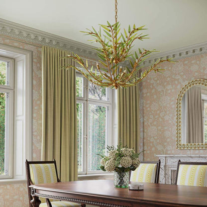 Babylon Two-Tier Chandelier in dining room.