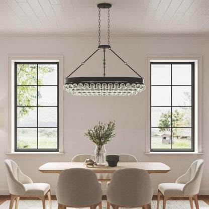 Balthazar Chandelier in dining room.