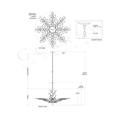 Baobab Chandelier - line drawing.