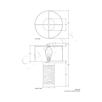 Baptiste Table Lamp - line drawing.