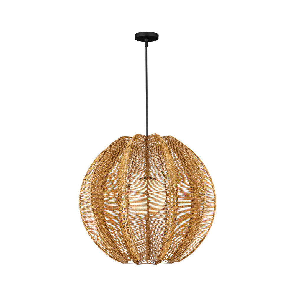 Barbary Fluted Outdoor Pendant Light.