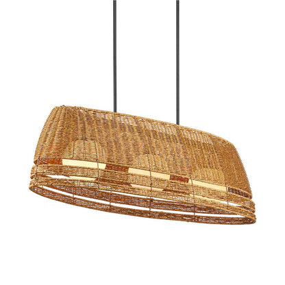 Barbary Oval Outdoor Chandelier in Detail.
