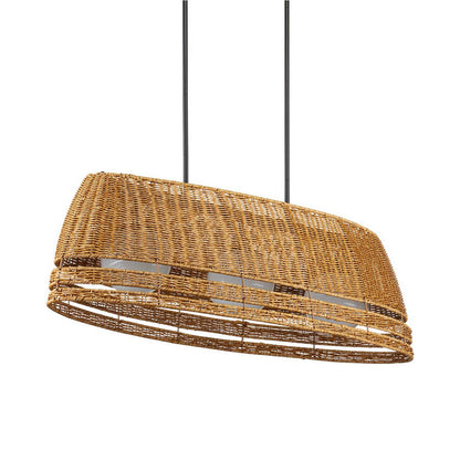 Barbary Oval Outdoor Chandelier in Detail.