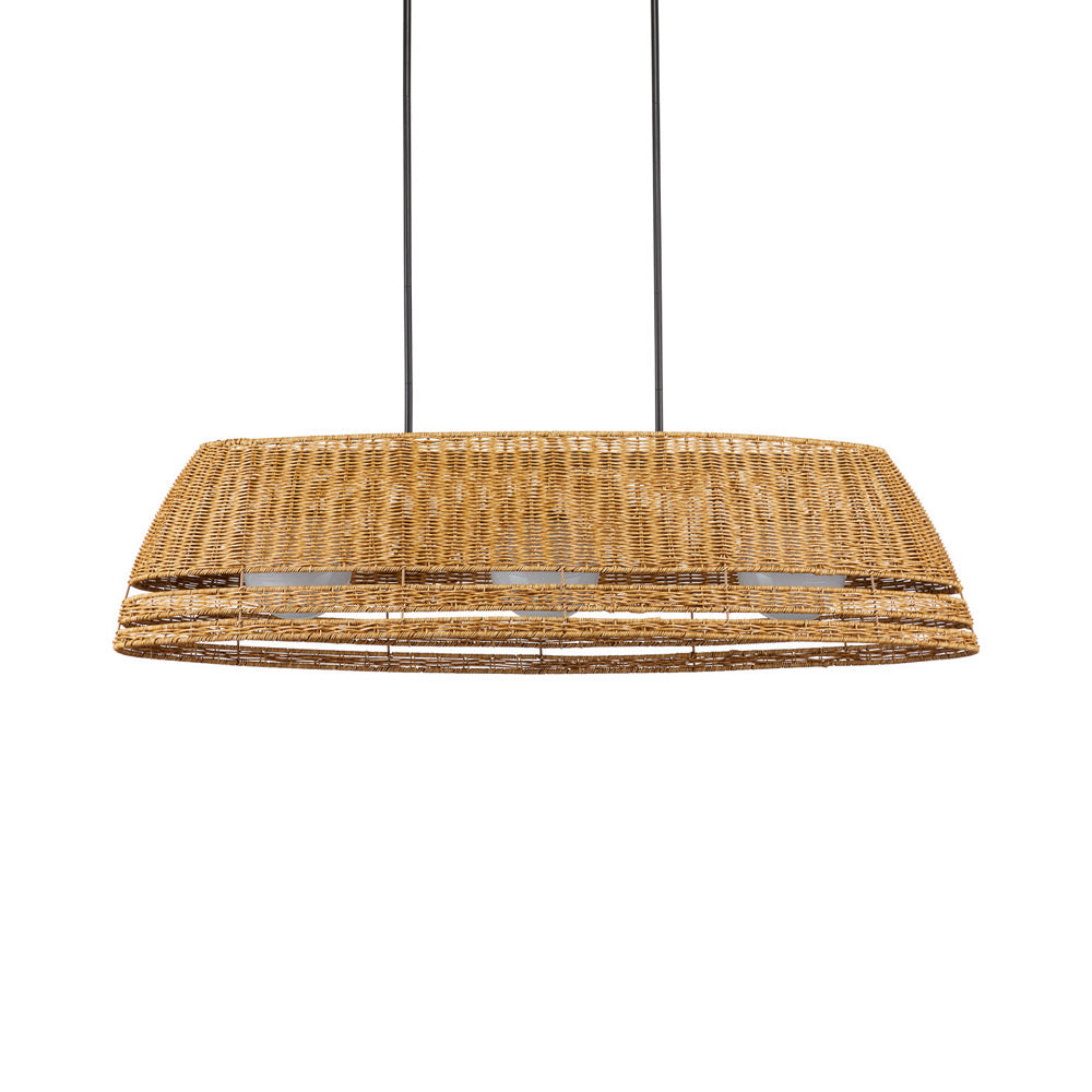 Barbary Oval Outdoor Chandelier in Detail.