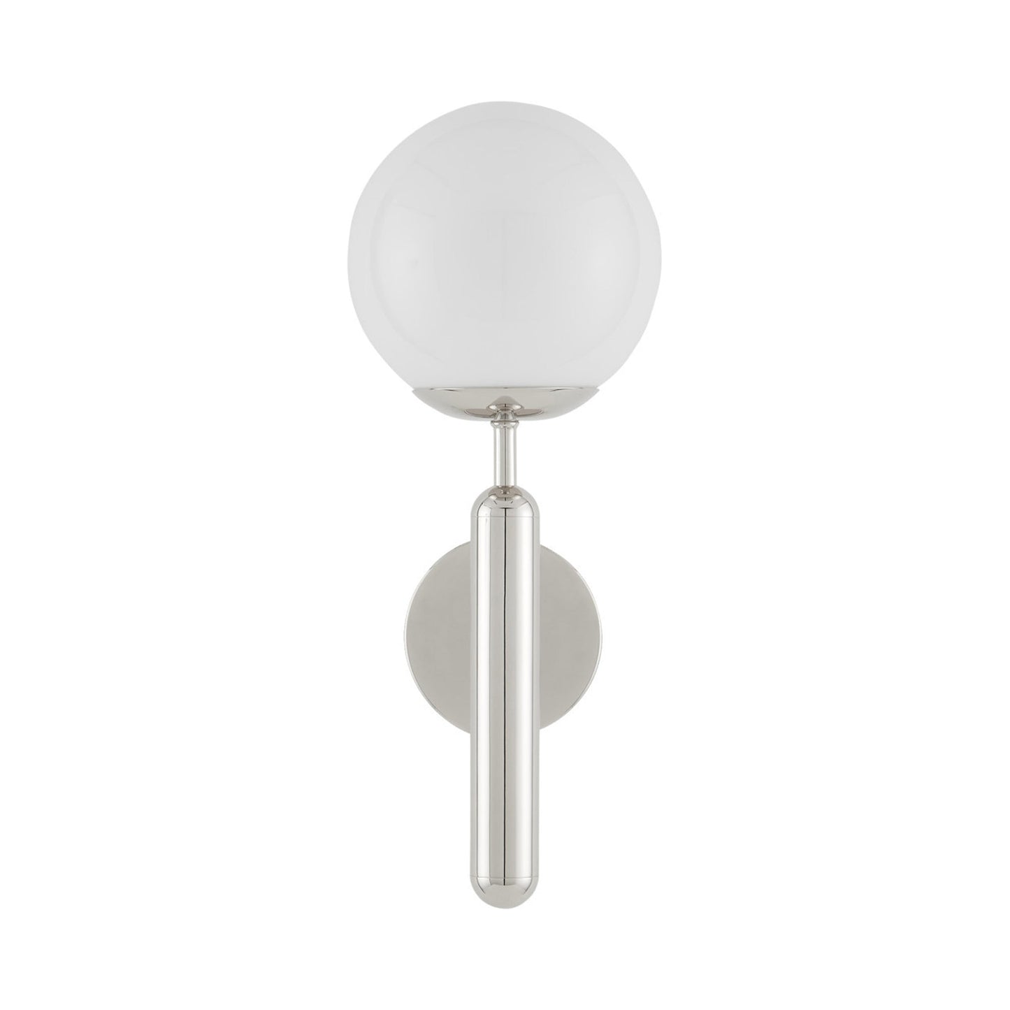Barbican Wall Light in Polished Nickel (1-Light).