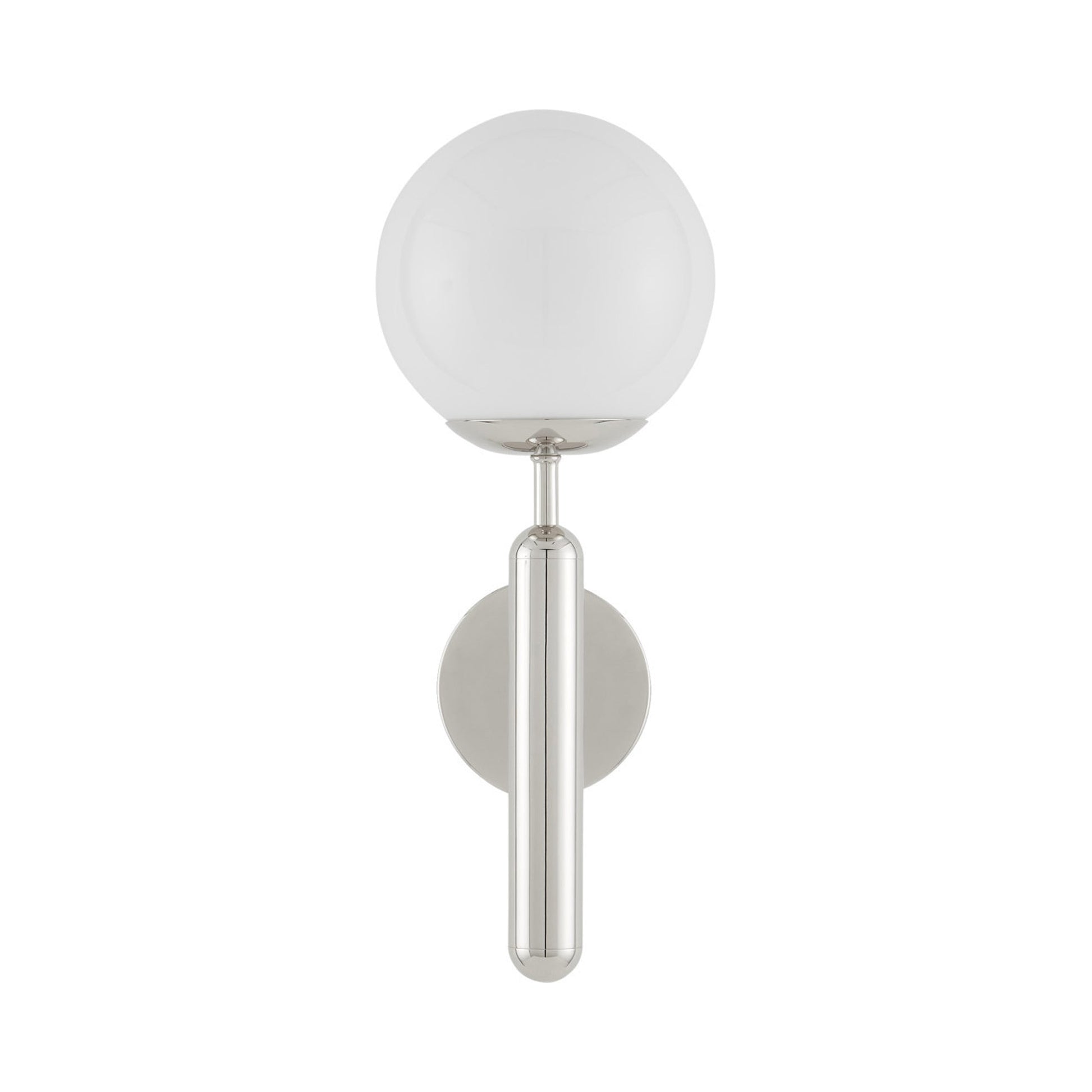 Barbican Wall Light in Polished Nickel (1-Light).