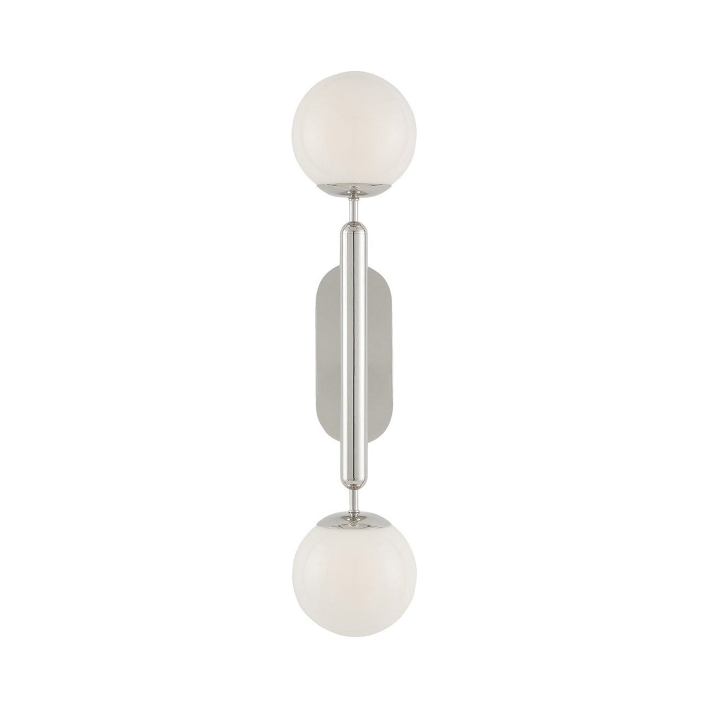 Barbican Wall Light in Polished Nickel (2-Light).