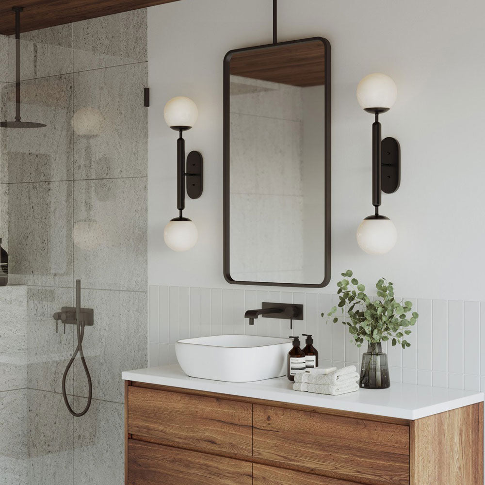 Barbican Wall Light in bathroom.