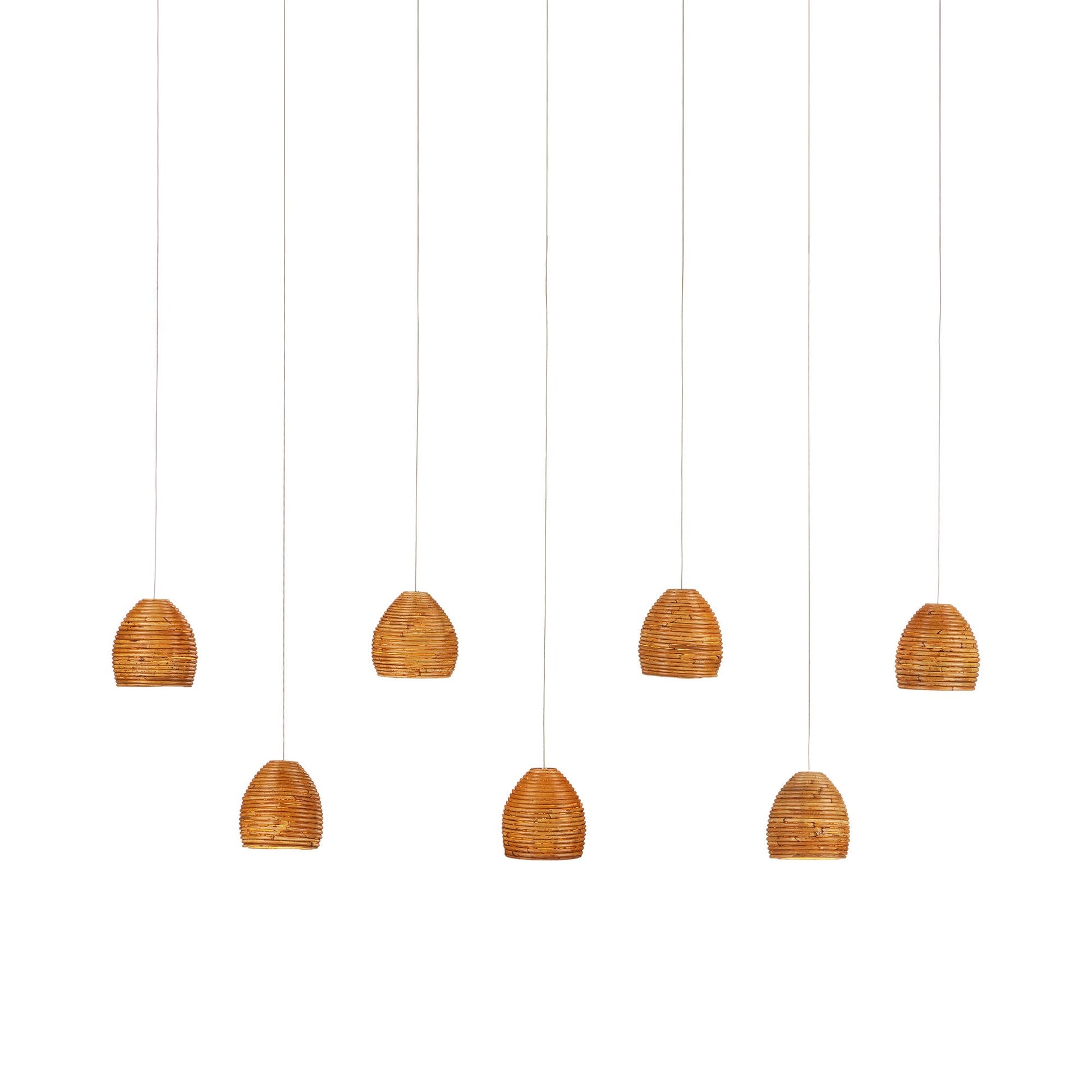 Beehive Linear Multi Pendant Light.