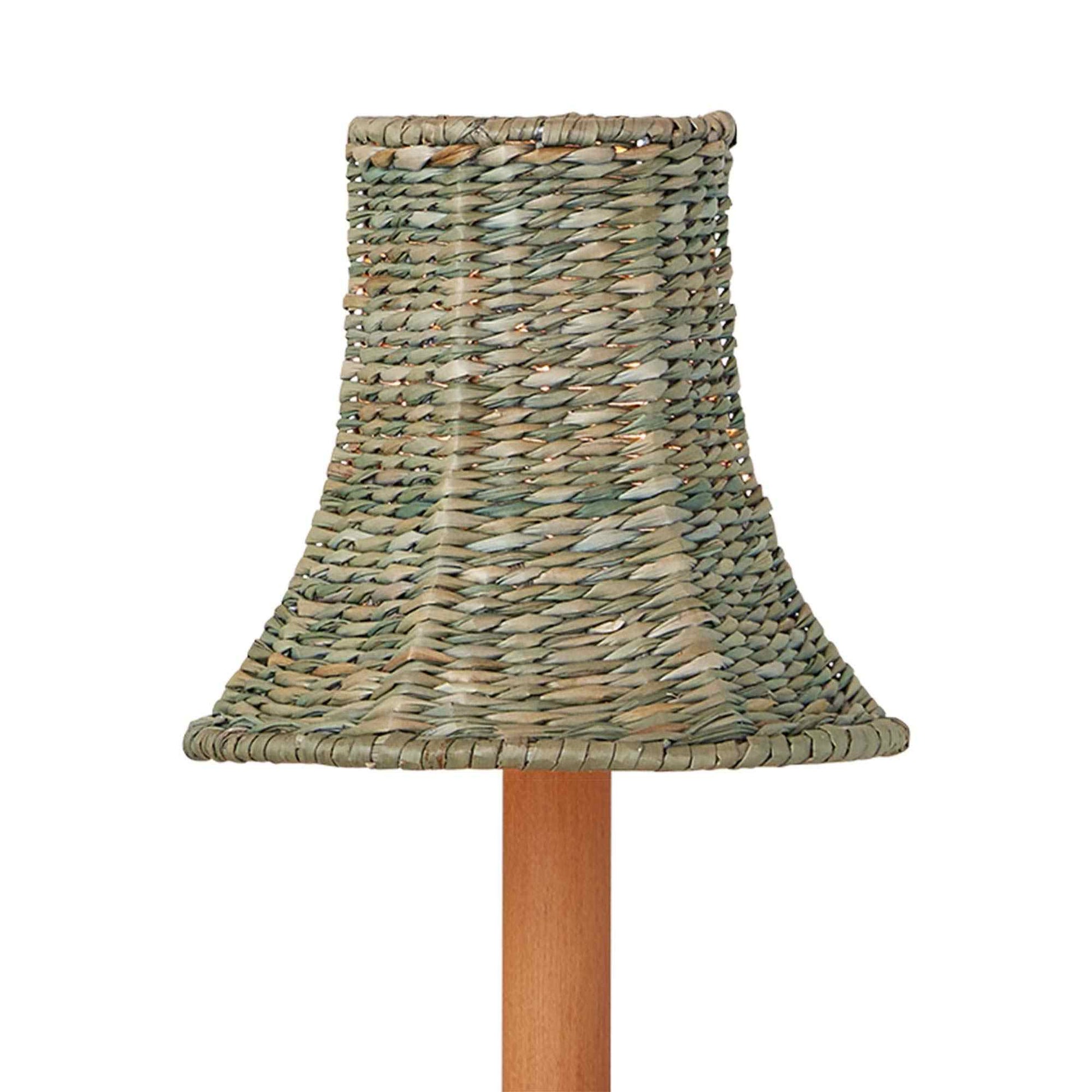 Bell Chandelier Shade in Light Teal.