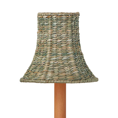 Bell Chandelier Shade in Light Teal.