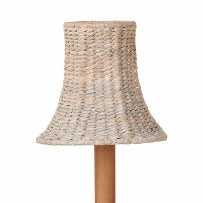 Bell Chandelier Shade in Whitewashed.