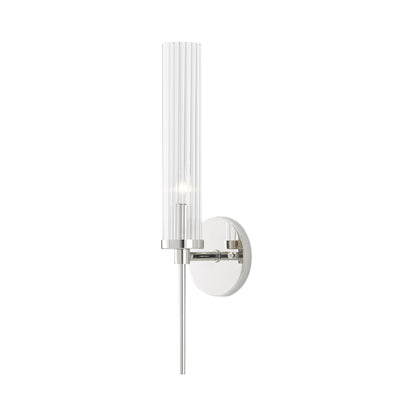 Bellings Wall Light in Polished Nickel.