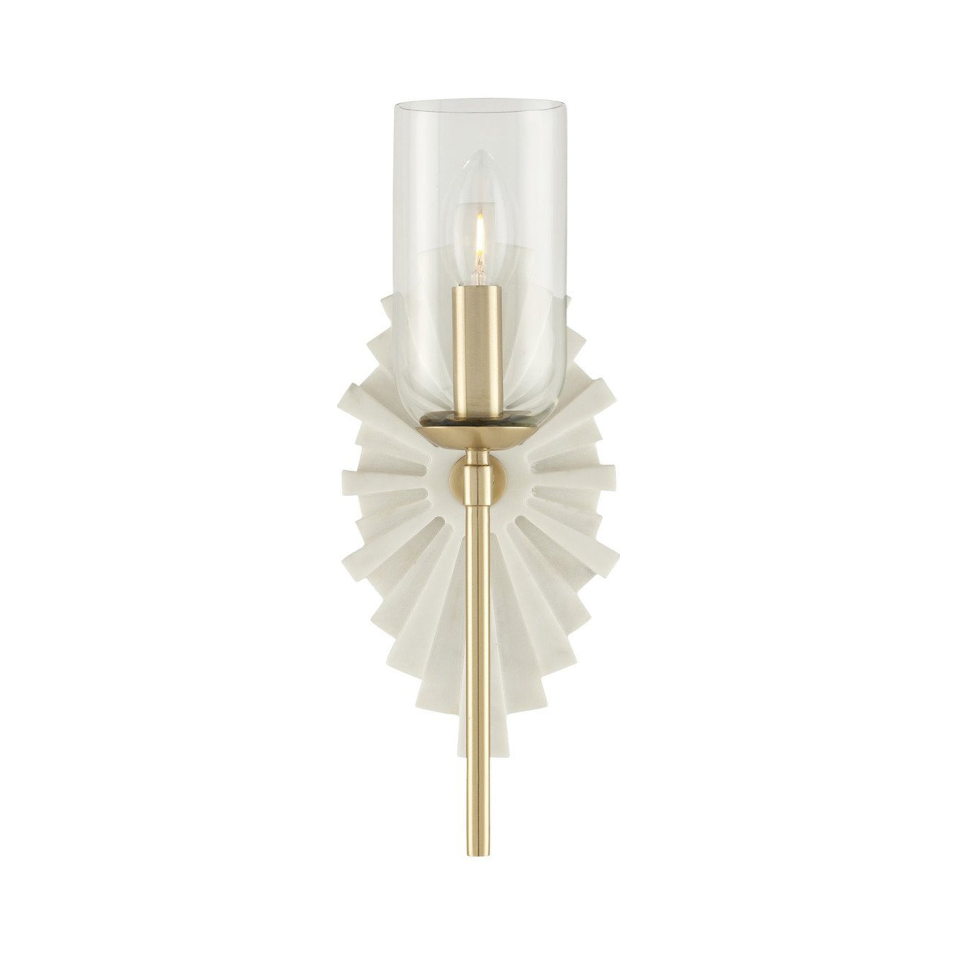 Benthos Wall Light in White/Brass.