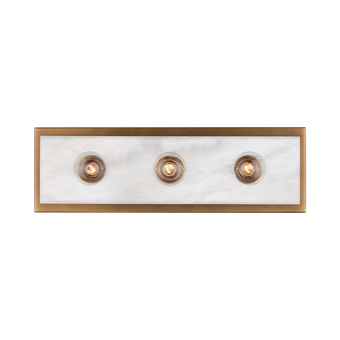 Berdine Bath Wall Light in Antique Brass (3-Light).