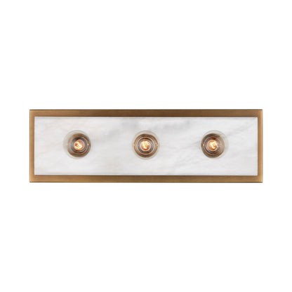 Berdine Bath Wall Light in Antique Brass (3-Light).
