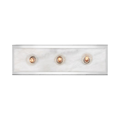Berdine Bath Wall Light in Polished Nickel (3-Light).