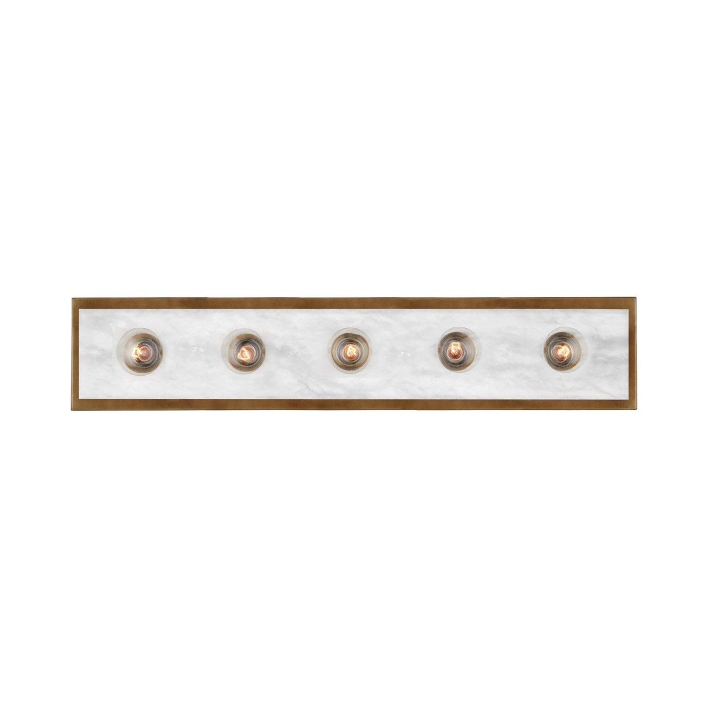 Berdine Bath Wall Light in Antique Brass (5-Light).