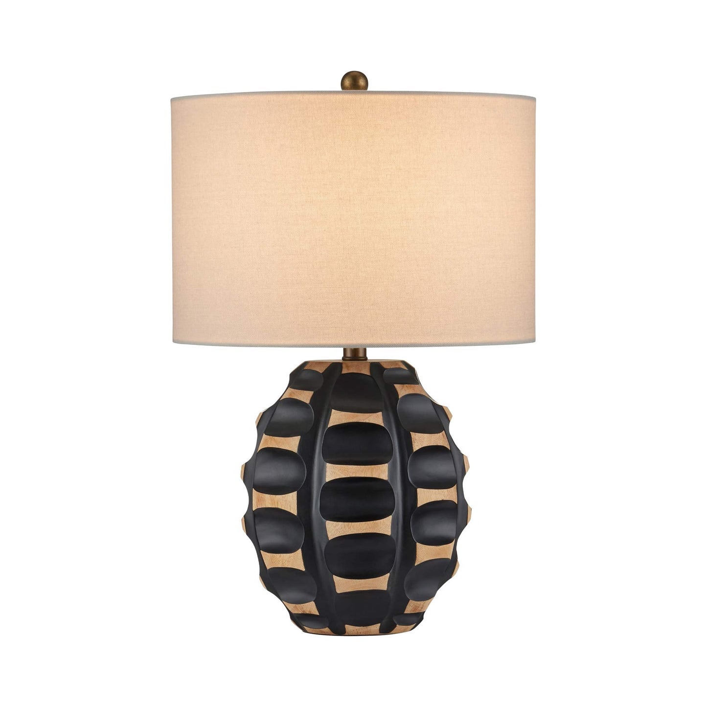 Betel Table Lamp in Black.