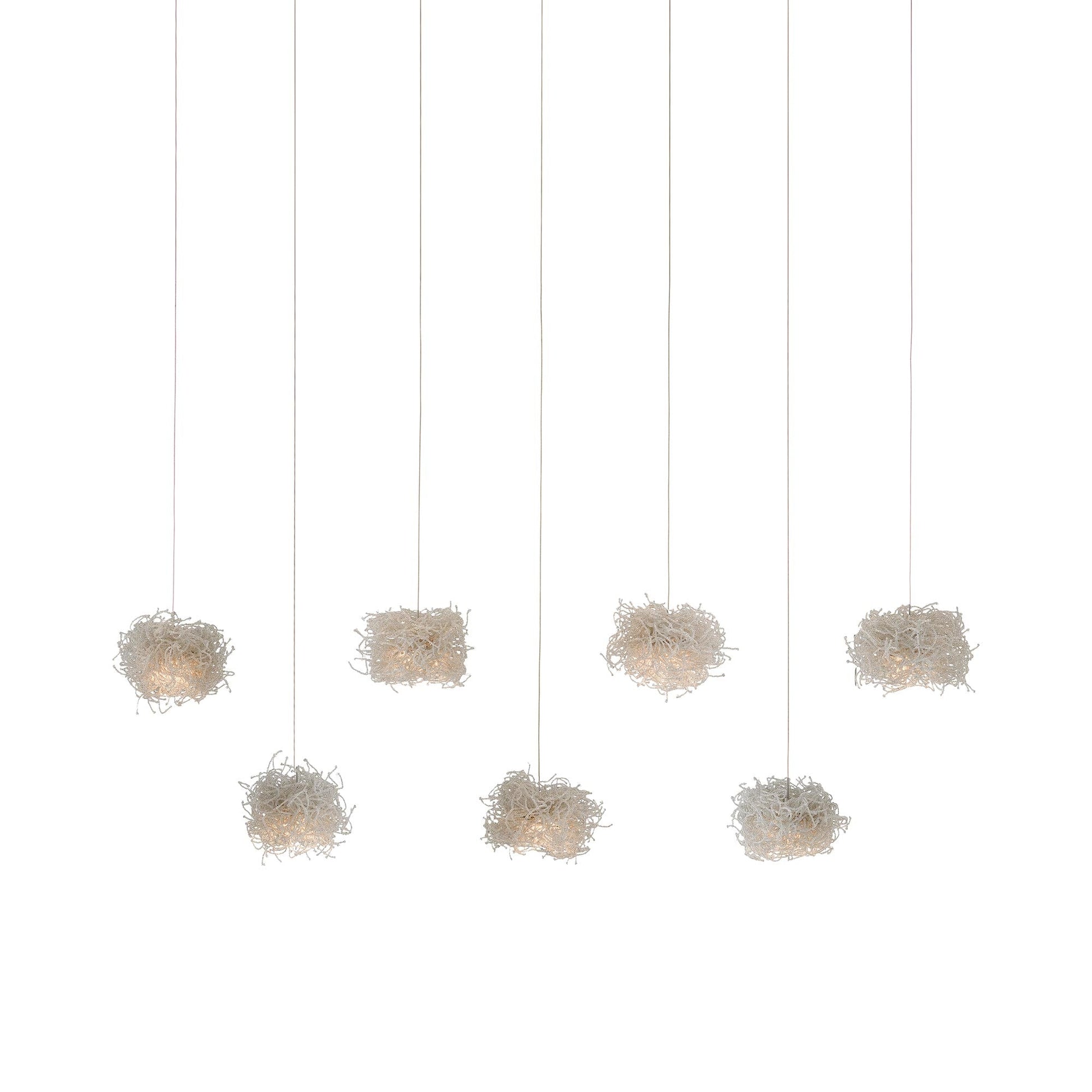 Birds Nest Linear Multi Pendant Light (7-Light).
