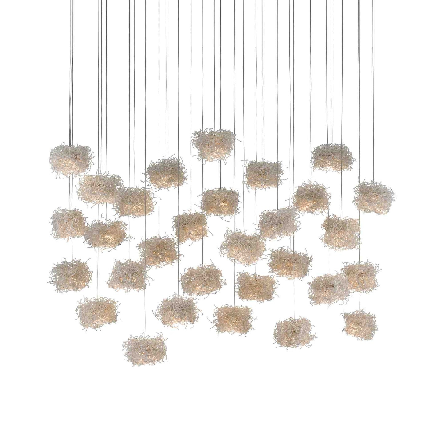 Birds Nest Linear Multi Pendant Light (30-Light).